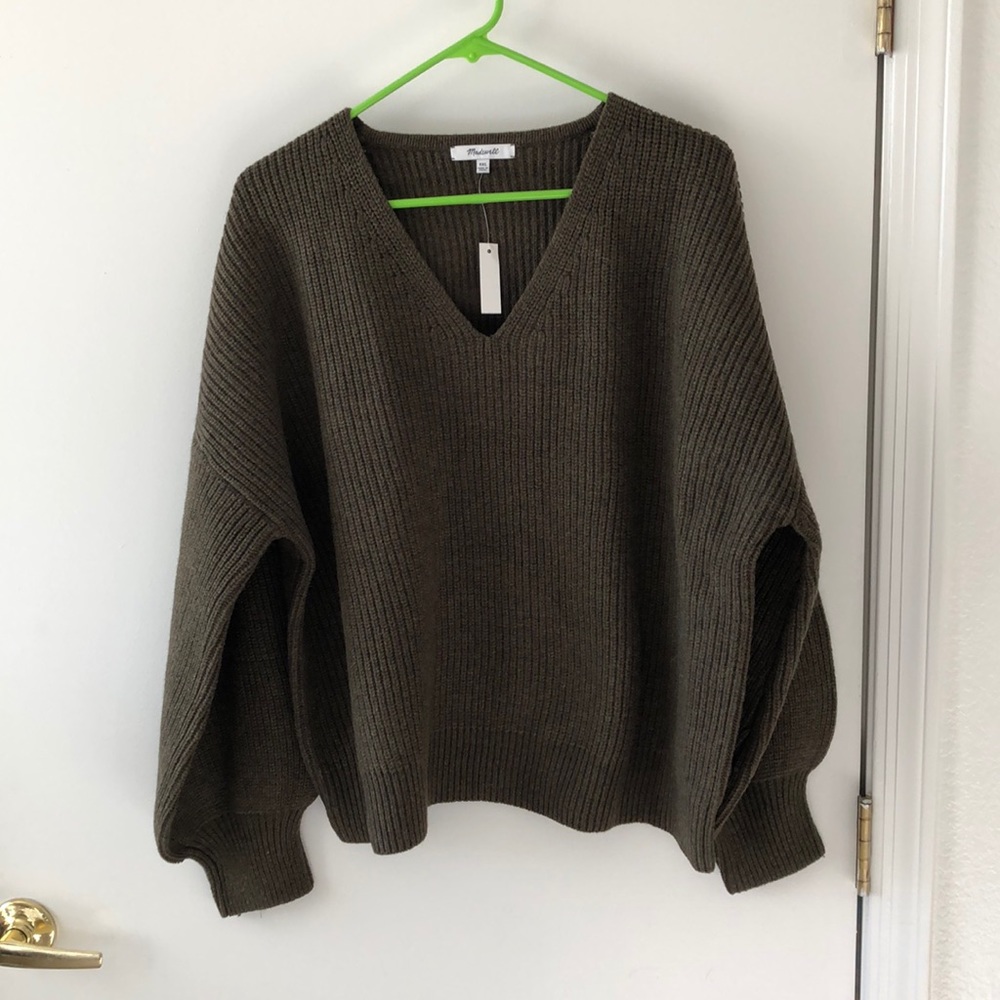 NWT Madewell  Thornton Balloon Sleeve Sweater size XXL - Picture 4 of 9